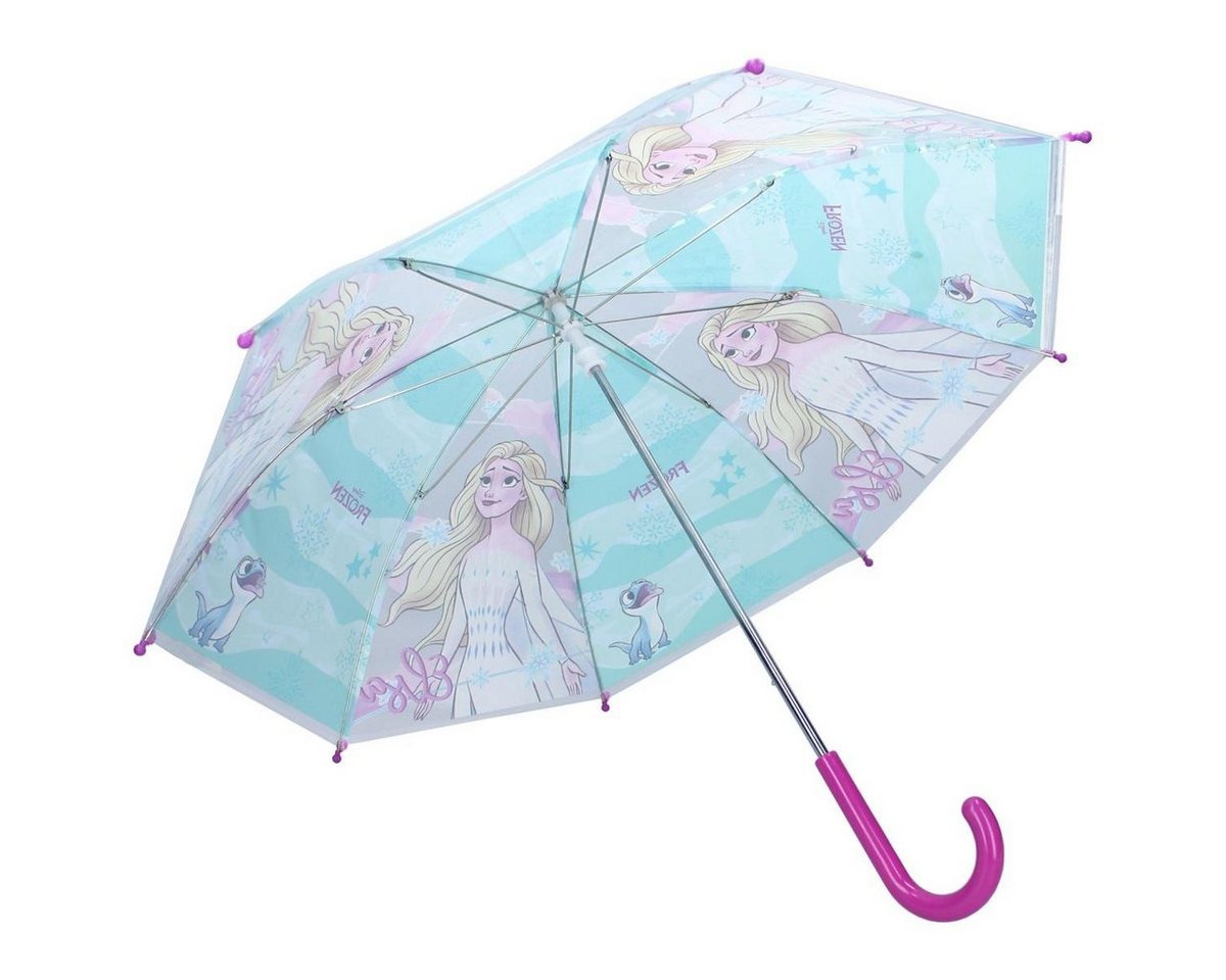 Vadobag Langregenschirm die Eiskönigin Kinderschirm Regenschirm Frozen II Sunny Days Ahead – Bild 4 von 5
