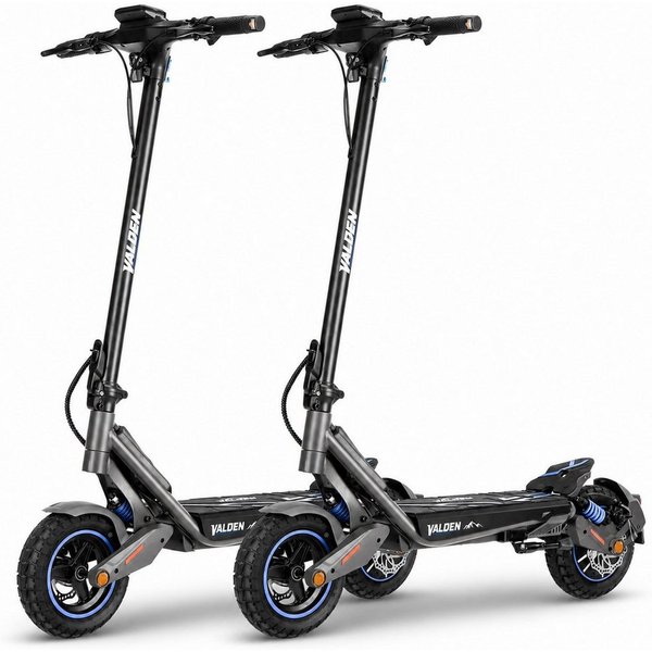 Valden E-Scooter GT mit Straßenzulassung 500 W 60 km Blinker pannensicher NFC Lock, 500 W, 20 km/h, 1000W Spitzenleistung, Vollfederung, 140 kg Tragkraft