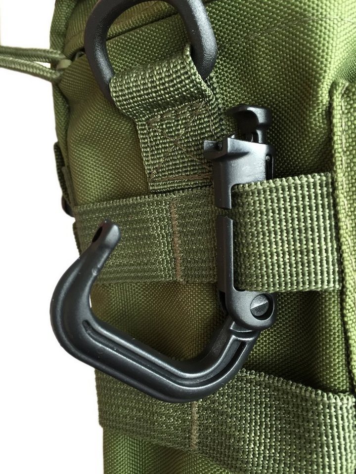valonic Karabiner Grimloc Karabiner, Molle, Plastik Karabinerhaken valonic, (4 St) – Bild 3 von 5