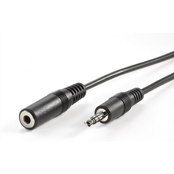 VALUE 3,5mm Verlängerungskabel ST / BU Audio-Kabel, Klinke 3,5 mm, 3-polig Stereo (Mini-Klinke) Männlich (Stecker), Klinke 3,5 mm, 3-polig Stereo (Mini-Klinke) 