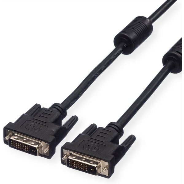 VALUE Monitorkabel DVI, DVI ST-ST, (24+1) dual link Audio- & Video-Kabel, DVI-D 24+1, Dual-Link Männlich (Stecker), DVI-D 24+1, Dual-Link Männlich (Stecker) (20