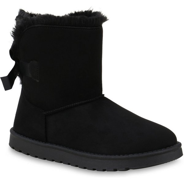 VAN HILL 824965 Schlupfboots Damen Stiefeletten Schlupfstiefel Warm Gefütterte Winter Boots