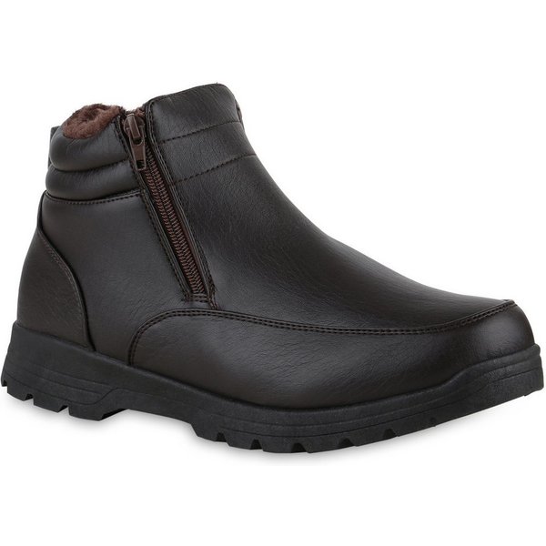 VAN HILL 840006 Winterboots Herren Winter Boots Benjamin Bequeme Winterschuhe mit Kunstfell