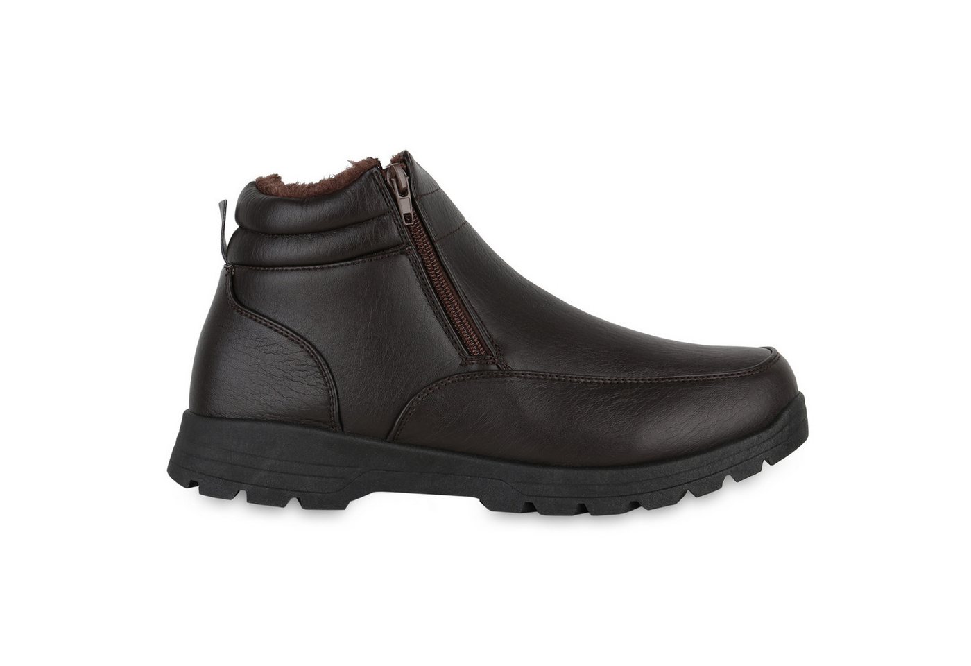 VAN HILL 840006 Winterboots Herren Winter Boots Benjamin Bequeme Winterschuhe mit Kunstfell – Bild 2 von 4