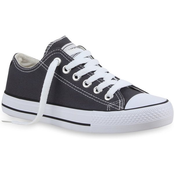 VAN HILL 94237 Sneaker Damen Sneaker Low Canvas Freizeitschuhe Schnürer Basic Sportschuhe