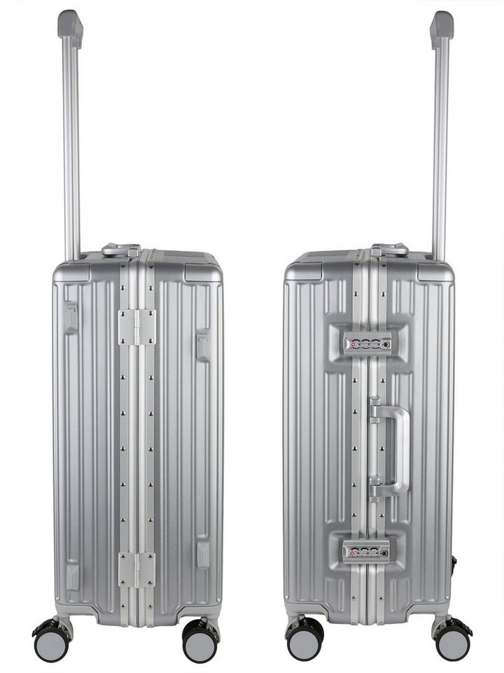 VAN HILL Hartschalen-Trolley 842209, 4 Rollen, Herolite Hartschalen-Trolley mit TSA-Schloss & 4 Doppelrollen – Bild 3 von 5