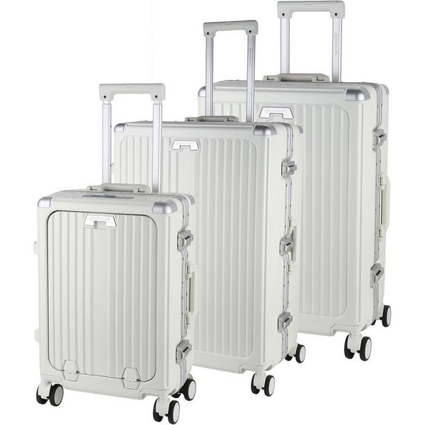 VAN HILL Kofferset 842209-Set, 4 Rollen, Herolite Premium Hartschalen Kofferset 3-teilig mit TSA-Schloss