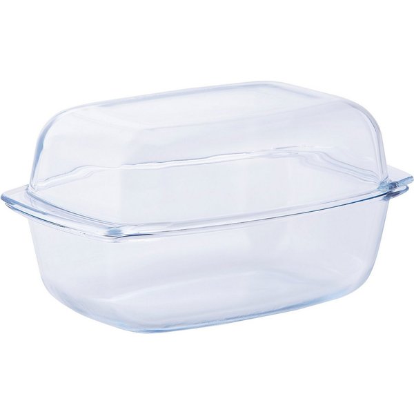 van Well Auflaufform, Glas, feuerfestes Glas, 7 Liter