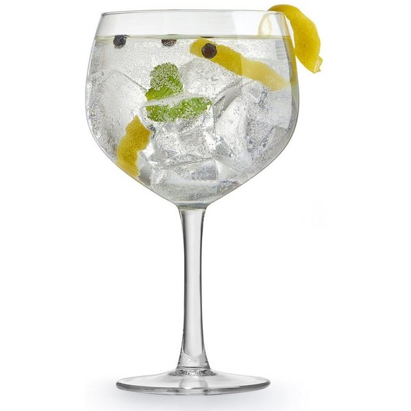 van Well Cocktailglas Gin Tonic, 4-tlg., Glas, 650 ml, im Geschenkkarton, 4-teilig