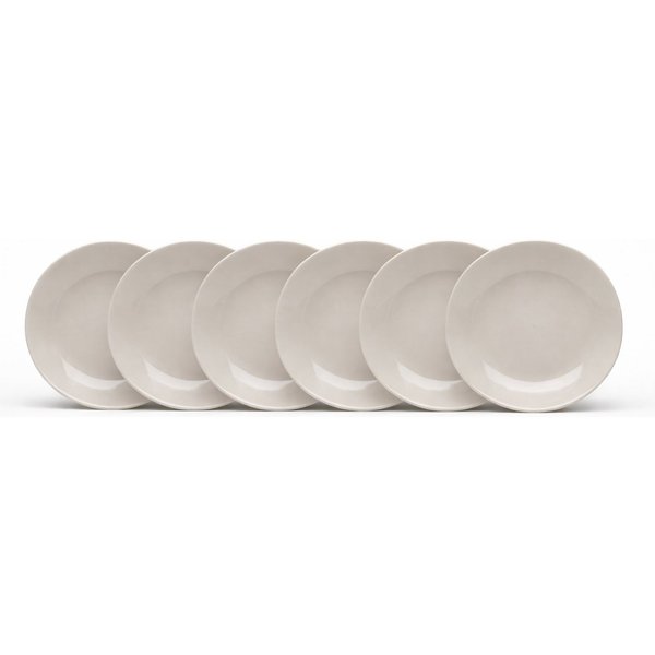 van Well Dessertteller Malmö, Teller 20 cm, 6 Stück, (6 St), Teller Set, Steingut, spülmaschinen-/mikrowellengeeignet