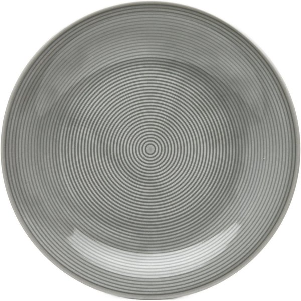 van Well Dessertteller Teller Set, Jive, Teller 21 cm, 6 Stück, (6 St), dezentes Spiraldekor, spülmaschinen-und mikrowellengeeignet