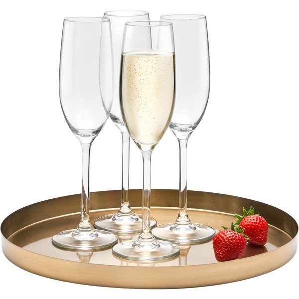 van Well Sektglas Ida, 4-tlg., Glas, spülmaschinengeeignet, 21 cl, 4-teilig