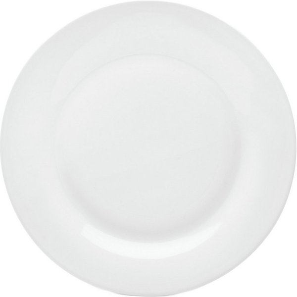 van Well Servierteller Trend, Porzellan, (Set, 6-tlg), Grillteller, spülmaschinenfest und mikrowellengeeignet, Ø 30 cm
