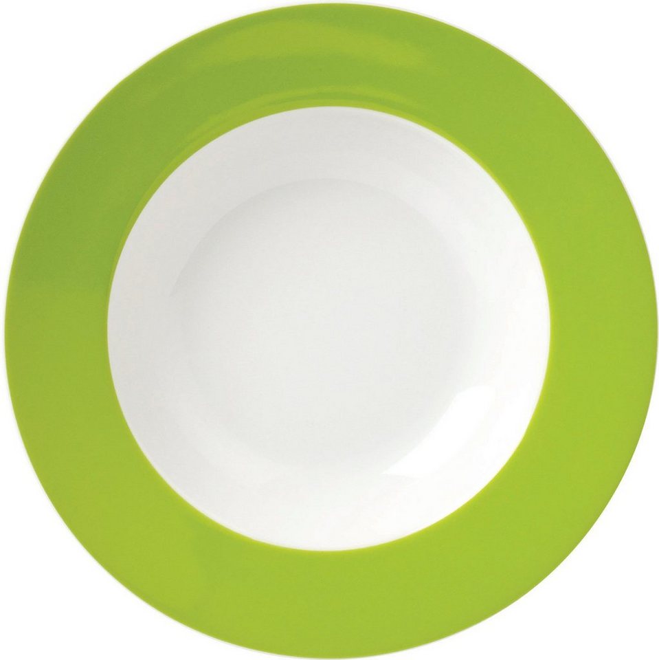 van Well Suppenteller Teller Set, Vario, (6 St), Porzellan, spülmaschinen- und mikrowellengeeignet, Ø 21,5 cm – Bild 4 von 5