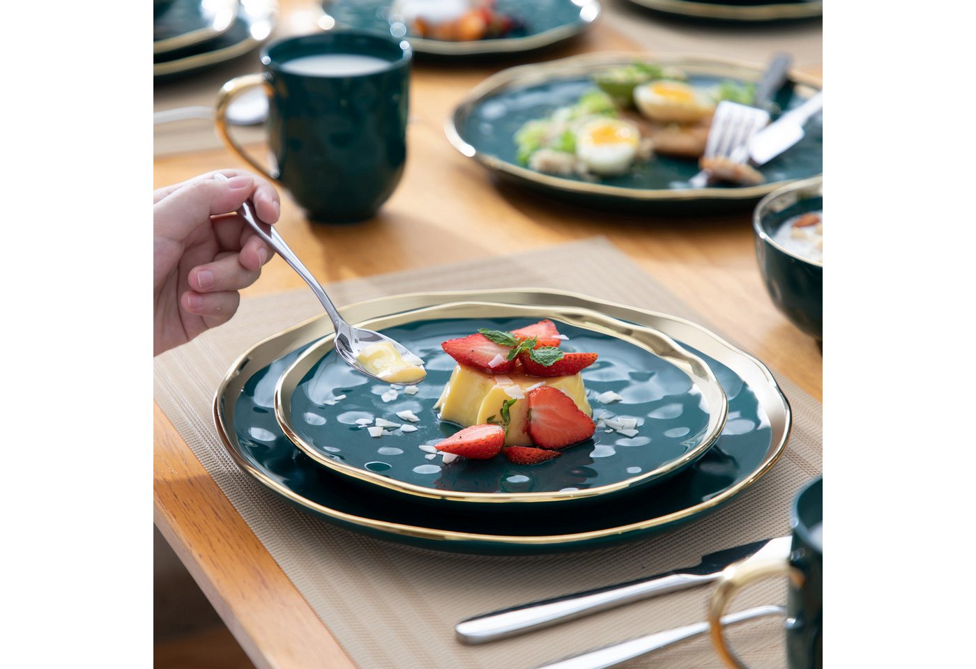 vancasso Geschirr-Set SWEET, Tafelservice für 4/6, Porzellan (16-tlg), 4 Personen, Porzellan – Bild 5 von 5