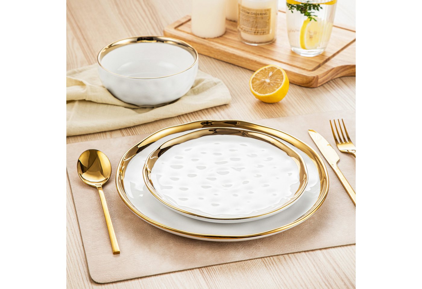vancasso Geschirr-Set SWEET, Tafelservice für 4/6, Porzellan (12-tlg), 4 Personen, Porzellan – Bild 4 von 5