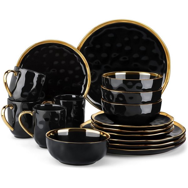 vancasso Geschirr-Set SWEET, Tafelservice für 4/6, Porzellan (16-tlg), 4 Personen, Porzellan