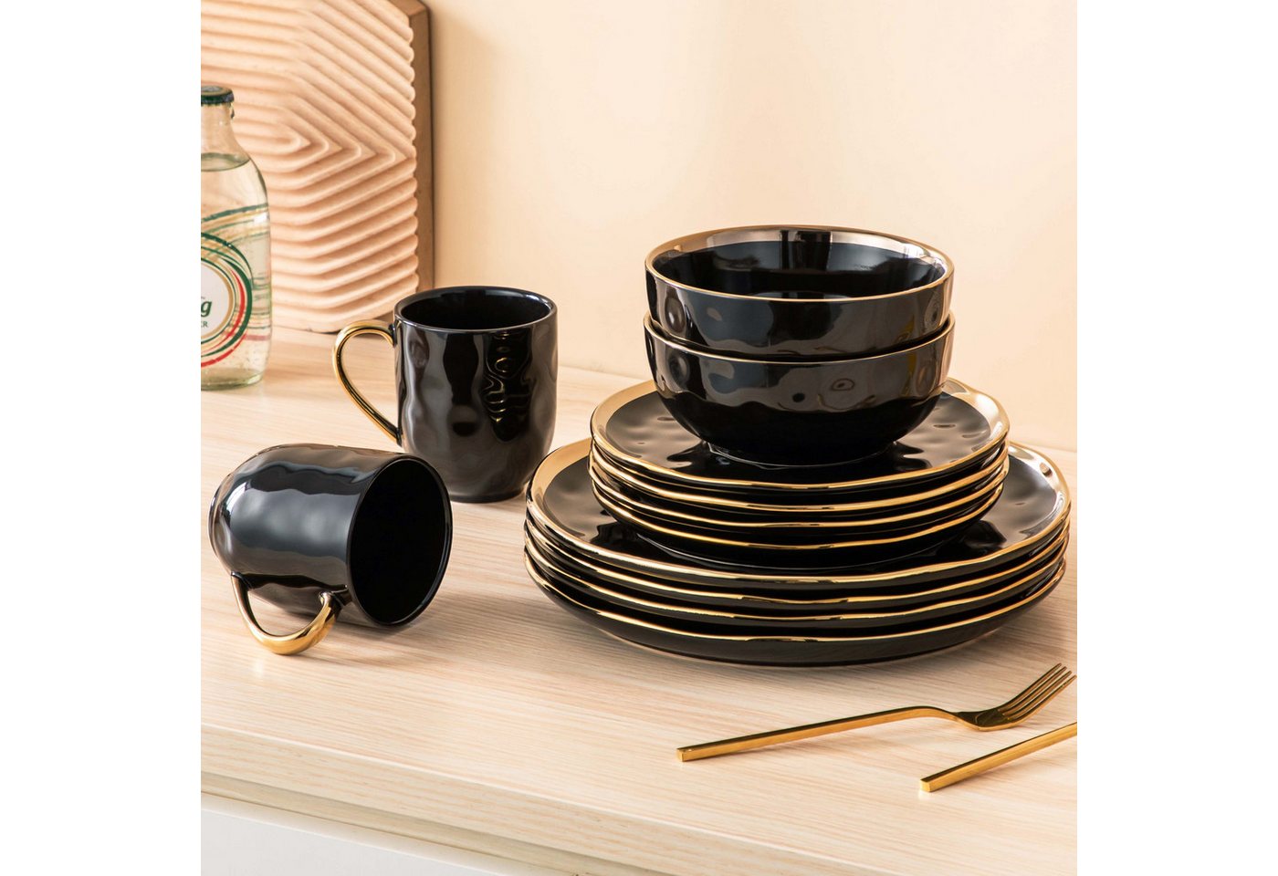 vancasso Geschirr-Set SWEET, Tafelservice für 4/6, Porzellan (16-tlg), 4 Personen, Porzellan – Bild 5 von 5