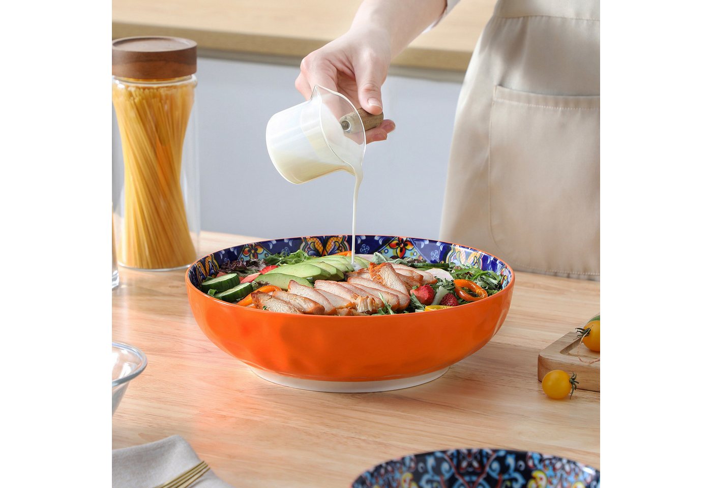 vancasso Pastateller Suppenschale, Salatschale für 2/6, Porzellan, BOHO-Stil, (2 St) – Bild 5 von 5