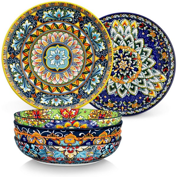 vancasso Pastateller Suppenschale, Salatschale für 2/6, Porzellan, BOHO-Stil, (6 St)