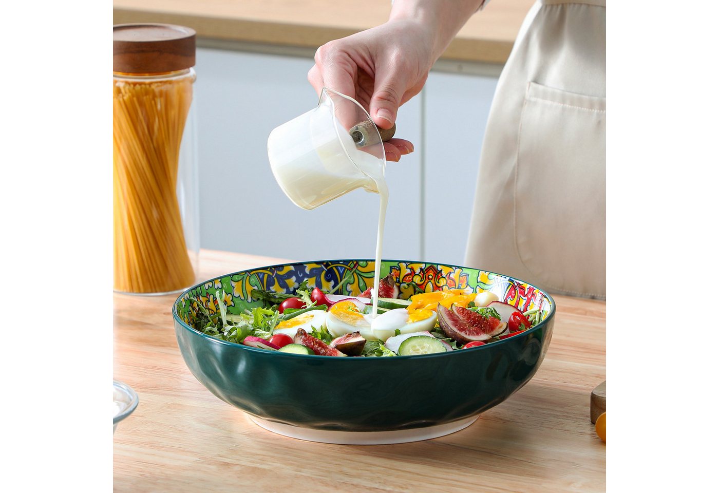 vancasso Pastateller Suppenschale, Salatschale für 2/6, Porzellan, BOHO-Stil, (2 St) – Bild 5 von 5