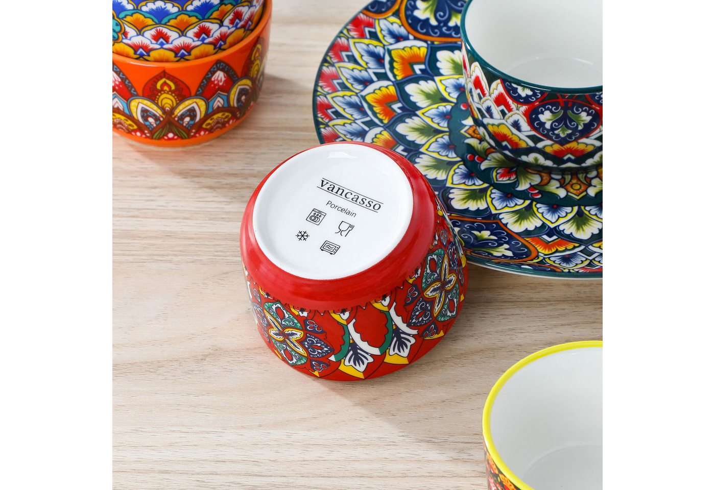 vancasso Portionsförmchen 6-tlg. Ramekins, Portionsförmchen, Backförmchen, Auflaufförmchen, Porzellan, (6-St) – Bild 4 von 5