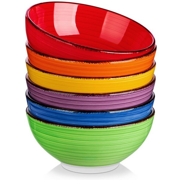vancasso Schale 6tlg Schale, BONITA Steingut Müslischale für 6 Personen, Steingut, (Set, 6-tlg)