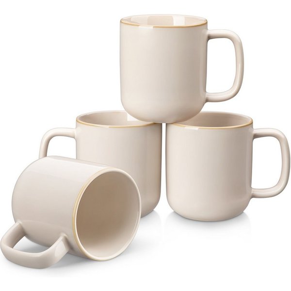 vancasso Tasse Tassen Set, Becher für 4/6, Steingut, 4-tlg., Steingut
