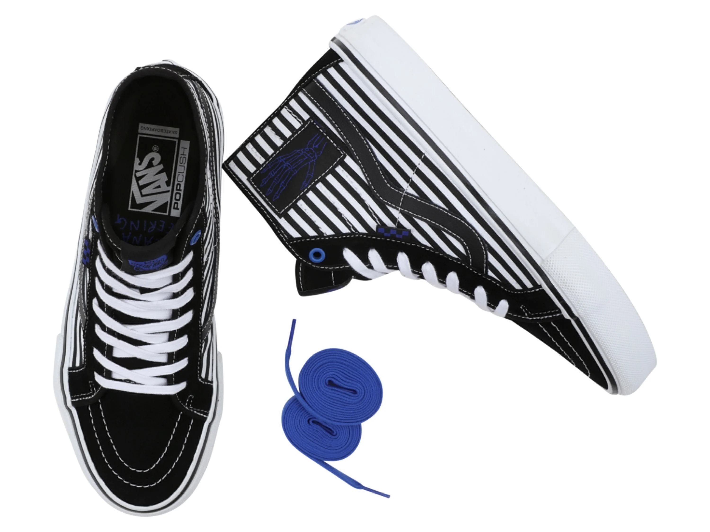 VANS Sneaker (Streifen/schwarz/weiß, 42,5) – Bild 3 von 4