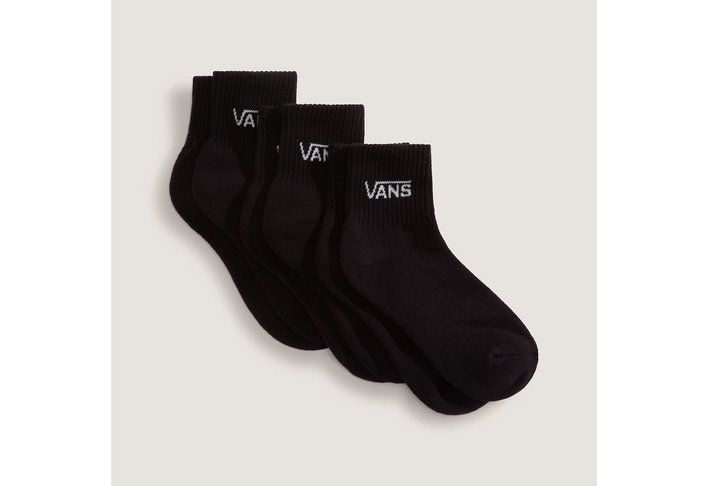 Vans Socken halbhohe Crew-Socken, mit Rippung, im Old-School-Stil – Bild 2 von 3