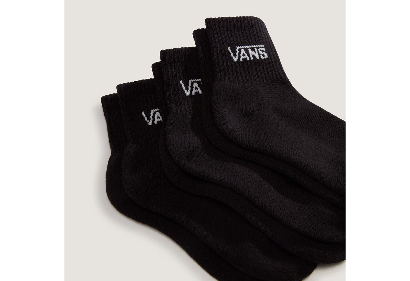 Vans Socken halbhohe Crew-Socken, mit Rippung, im Old-School-Stil – Bild 3 von 3