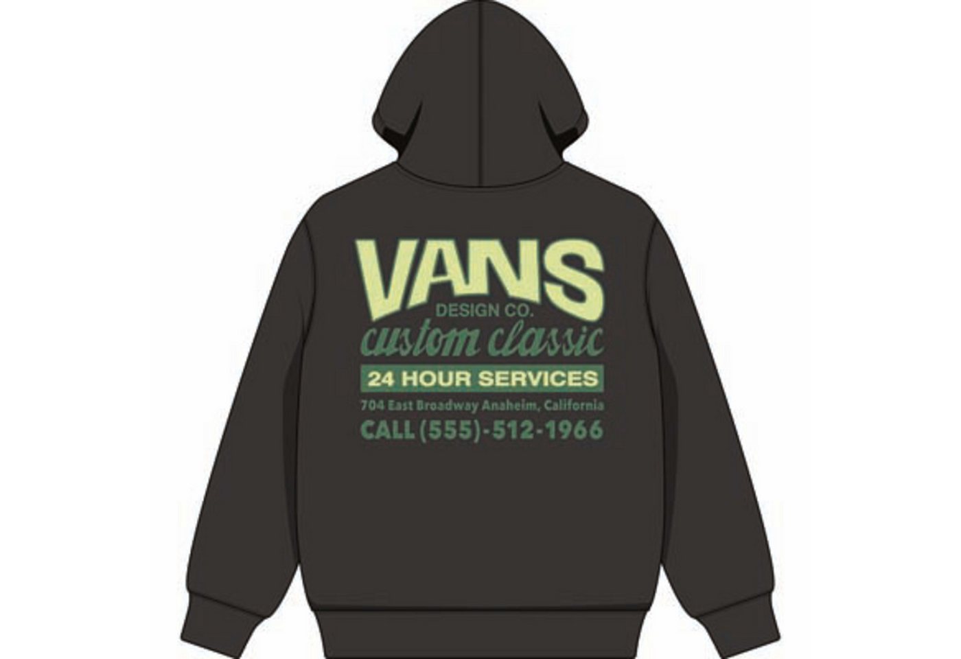 Vans Sweatshirt SHOP FRONT PULLOVER mit gerippten Details, aus mittelschwerem French Terry – Bild 3 von 3