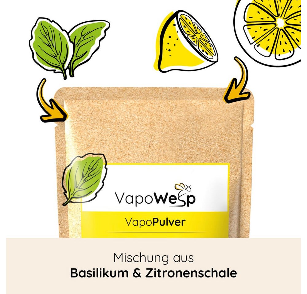 VapoWesp Wespennestattrappe, VapoPulver verschiedene Sorten je 100g, Aromatischer Duft für die VapoWesp Räucherbox – Bild 3 von 5