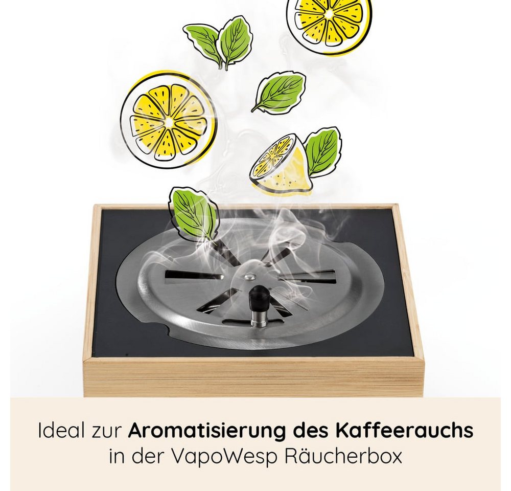 VapoWesp Wespennestattrappe, VapoPulver verschiedene Sorten je 100g, Aromatischer Duft für die VapoWesp Räucherbox – Bild 4 von 5