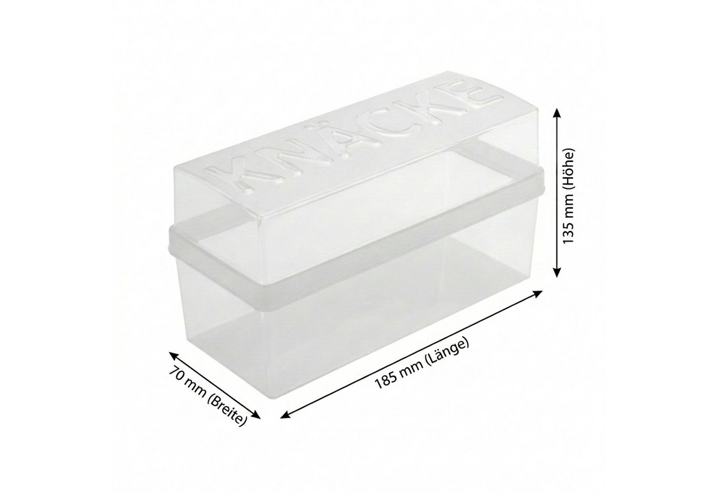 varivendo Brotkasten Knäckebrot-Box, Kunststoff, (Stück, 1-tlg., Knäckebrotbox), Knäckebrot Brotdose Aufbewahrungsbox – Bild 2 von 5