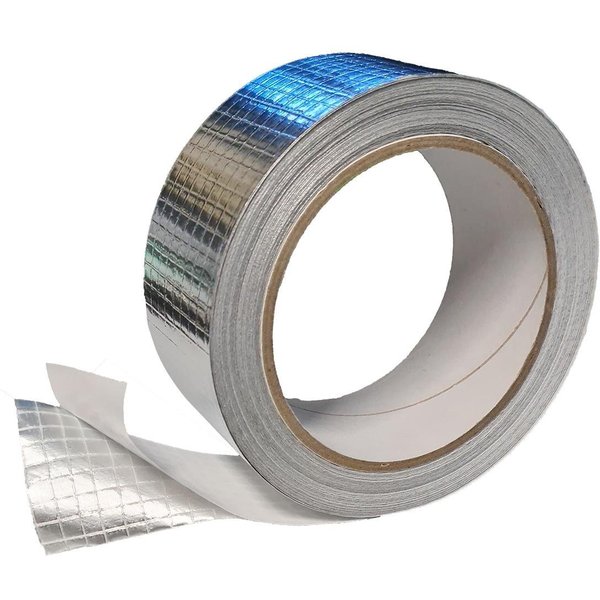 varivendo Dampfsperrklebeband Aluminium Klebeband netzverstärkt 43mm x 20m (Rolle, 1-St., Aluminium Klebeband) Aluklebeband Aluminium-Klebeband Gitternetzverstä