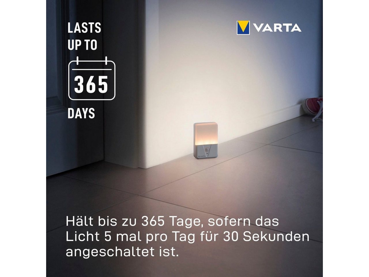 VARTA Nachtlicht Nachtlicht LED Motion Sensor Night Light Doppelpack 16624 – Bild 3 von 5