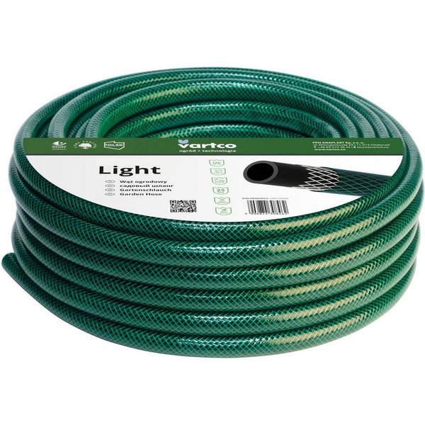 Vartco Gartenschlauch Light, Größe 3/4" [19mm], beständig gegen UV-Strahlung u. Algenablagerung