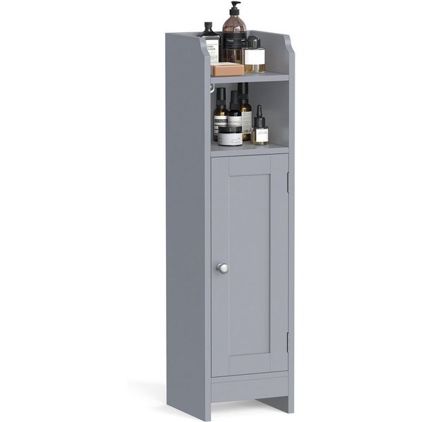 VASAGLE Badkommode Badezimmerschrank Badschrank schmal, stehend, verstellbare Ablagen,einfache Montage, platzsparend, mystisches
