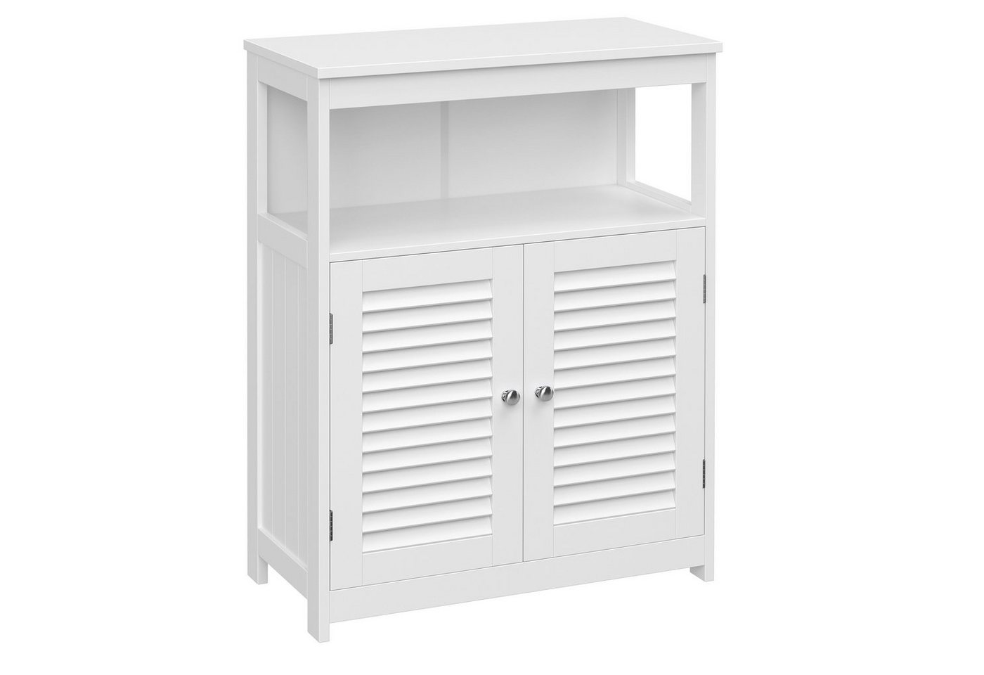 VASAGLE Badkommode Freistehender Badschrank, Aufbewahrungsschrank, Badezimmerschrank, mit 2 Türen, mit 2 verstellbaren Regalebenen – Bild 2 von 5