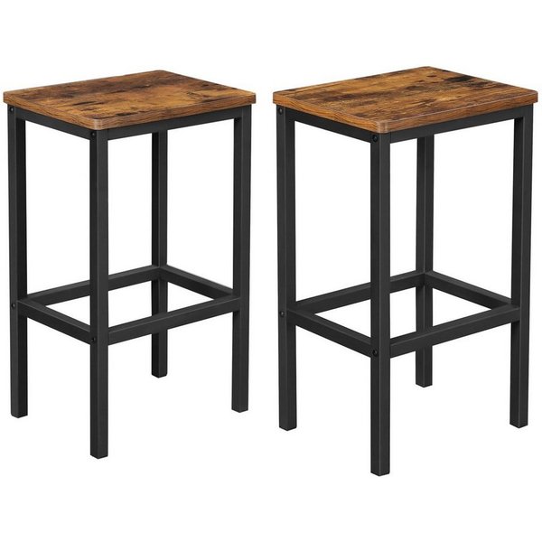 VASAGLE Barhocker 4er Set Barstuhl (Set, 2 St., 2er), 40 x 30 x 65 cm, für Küche, Wohnzimmer, Küchenstühle