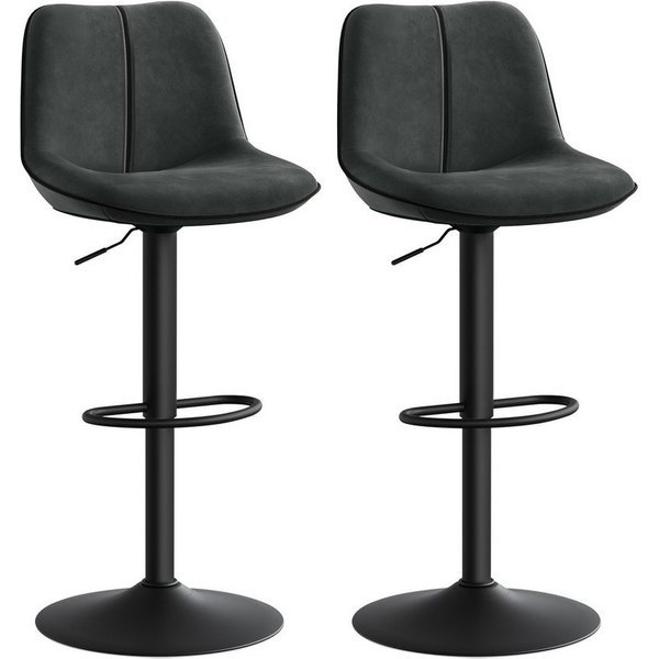 VASAGLE Barhocker Barstühle (2er), 2 Barhocker, 2 Barstühle, höhenverstellbar, drehbar