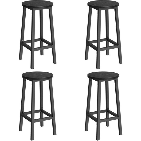 VASAGLE Barhocker Barstühle (Set, 4 St), Barhocker, 2er Set, Barstühle, 65cm/74cm