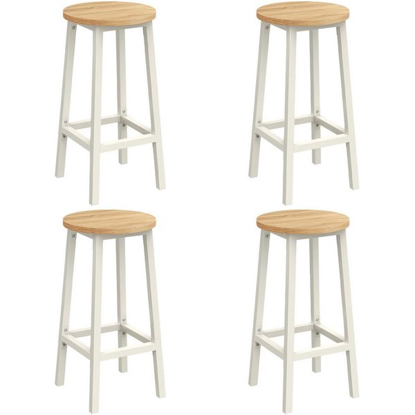 VASAGLE Barhocker Barstühle (Set, 4 St), Barhocker, 2er Set, Barstühle, 65cm/74cm