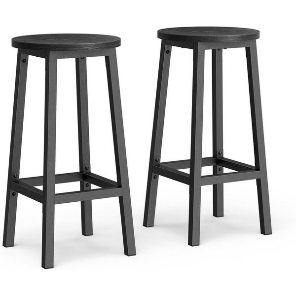 VASAGLE Barhocker Barstühle (Set, 2 St), Barhocker, 2er Set, Barstühle, 65cm/74cm