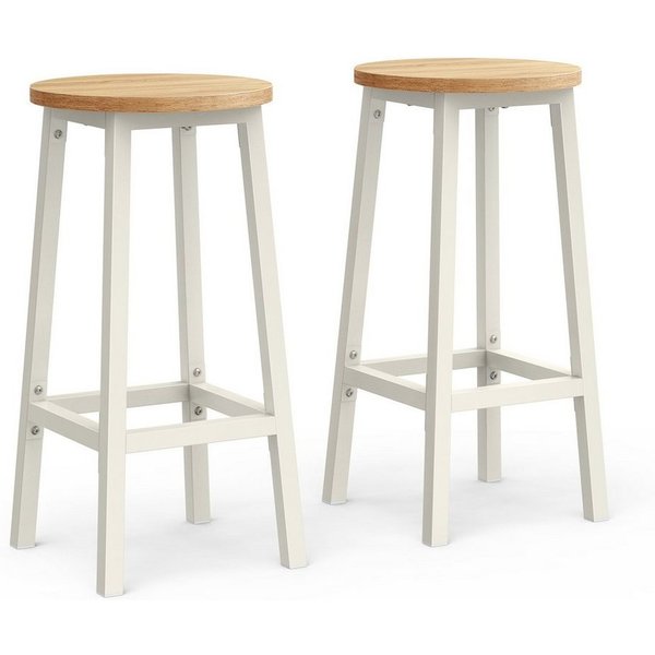 VASAGLE Barhocker Barstühle (Set, 2 St), Barhocker, 2er Set, Barstühle, 65cm/74cm