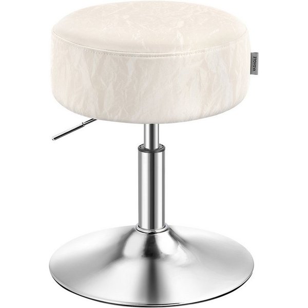 VASAGLE Barhocker Schminkhocker Schminkstuhl höhenverstellbar, 1/2er Set (1 St), für Schlafzimmer, Küche, 360° drehbar, dicke Polsterung, modern