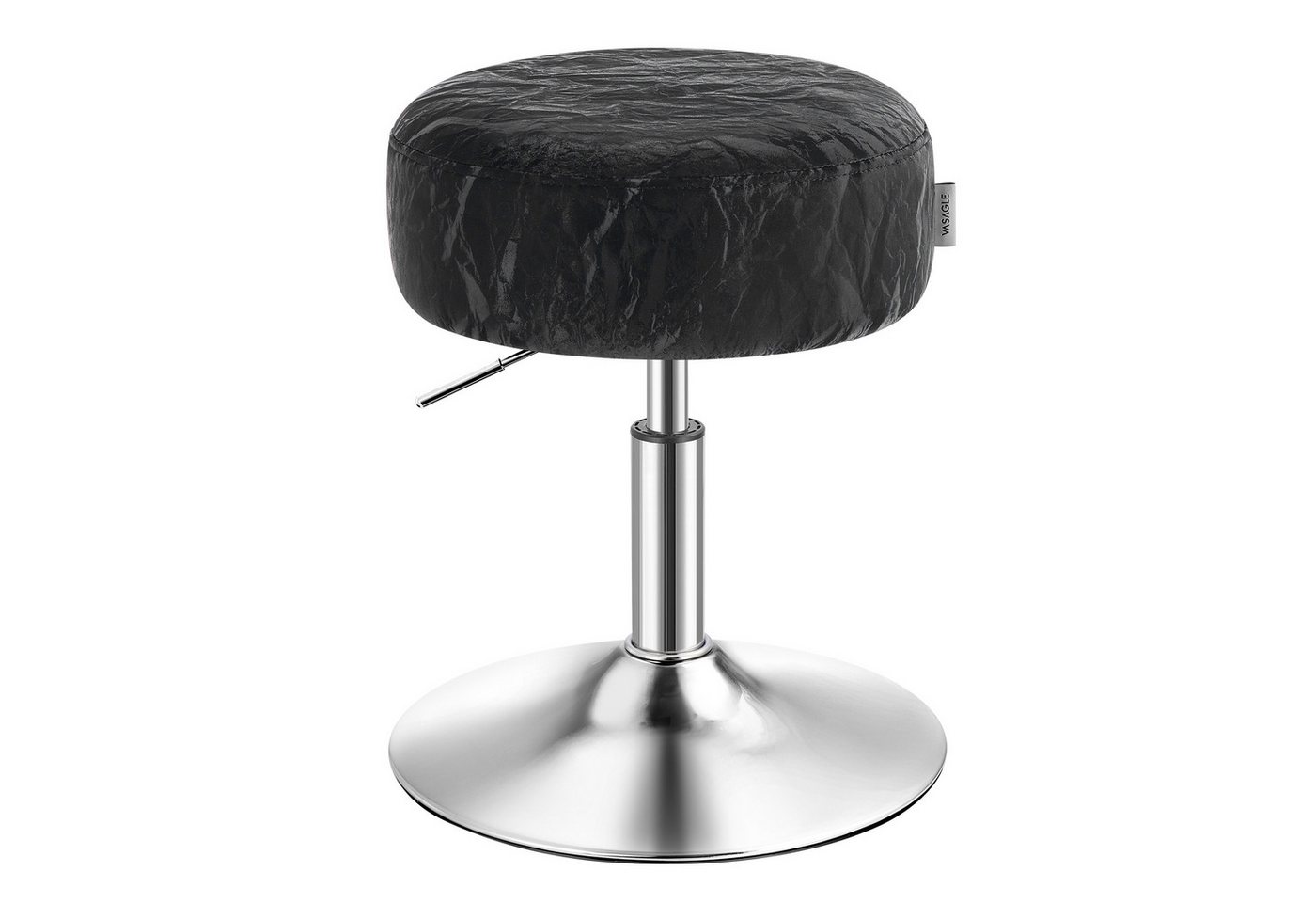 VASAGLE Barhocker Schminkhocker Schminkstuhl höhenverstellbar, 1/2er Set (2 St), für Schlafzimmer, Küche, 360° drehbar, dicke Polsterung, modern – Bild 3 von 5
