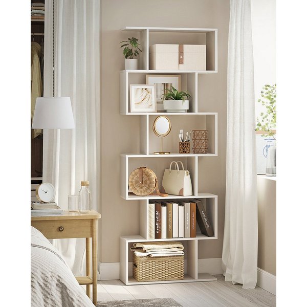 VASAGLE Bücherregal 2er Set Standregal mit 6 Ebenen, 1-tlg., Wohnzimmer Schlafzimmer Büro, freistehend, modern, zur Präsentation