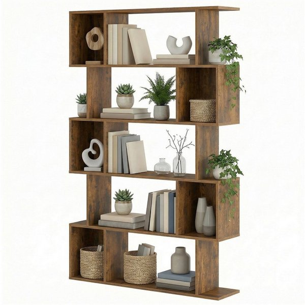 VASAGLE Bücherregal 2er Set Standregal mit 6 Ebenen, 1-tlg., 24 x 90 x 159 cm, Aufbewahrungsregal mit offenen Fächern